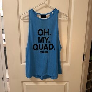 VSX Victoria's Secret Oh My Quad Blue Tank Top Size XS